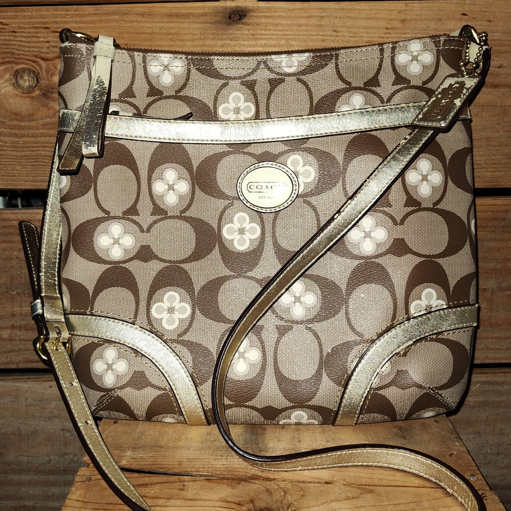 Coach Brown and Gold Women's Bag